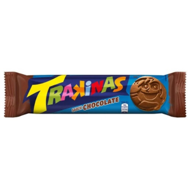 Bolacha Recheada TRAKINAS Chocolate - Pacote 126g